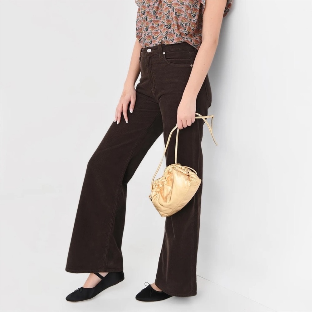 ▪️Citizens of Humanity Paloma Baggy Pants  Brown Corduroy Wide Leg Size 24